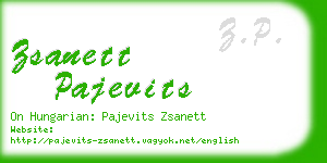 zsanett pajevits business card